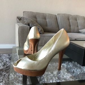 Cole Haan Gold Heels